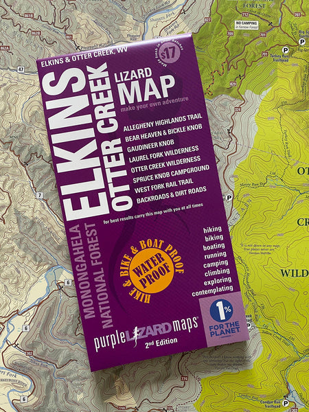 Purple Lizard Map - WV - Elkins & Otter Creek