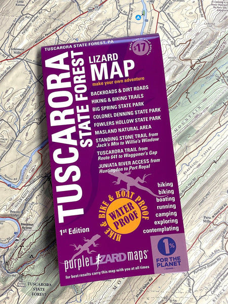 Purple Lizard Map - PA - Tuscarora State Forest