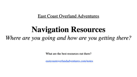 Notes: Navigation Resources